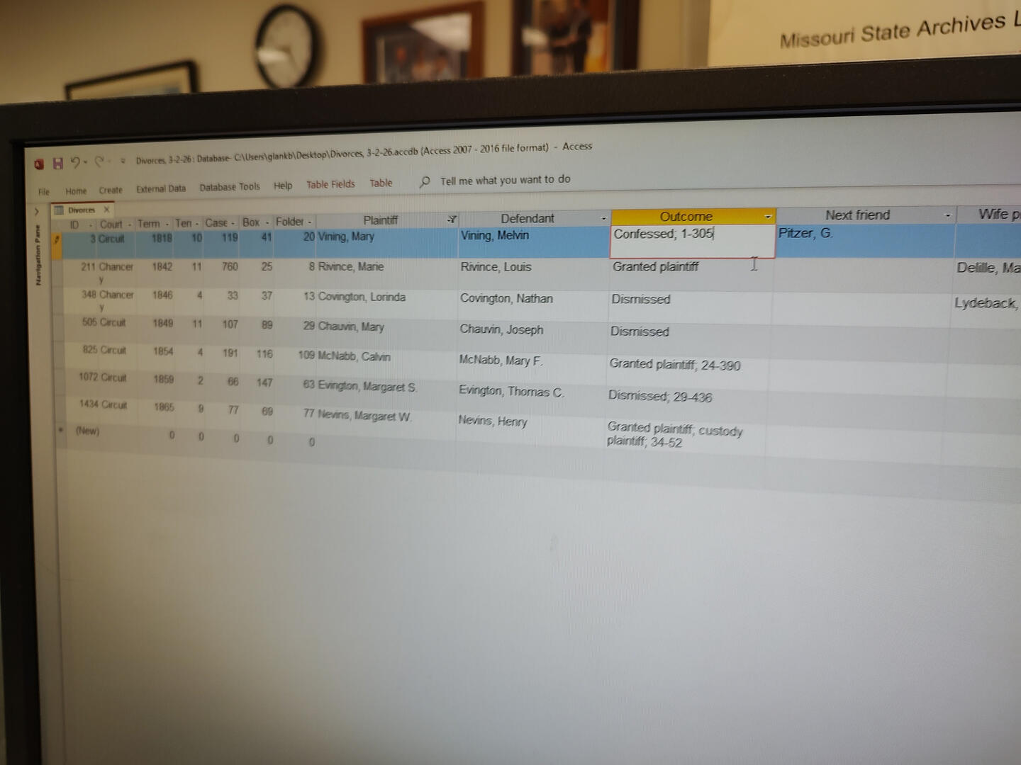 Database Submission